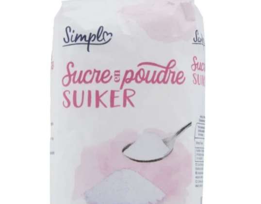 Pulveriseret sukker 1 kg, simpelthen mærke - Top kvalitet, bedste pris, let at købe