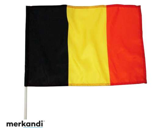 Black/Yellow/Red Belgian Car Flags - Wholesale
