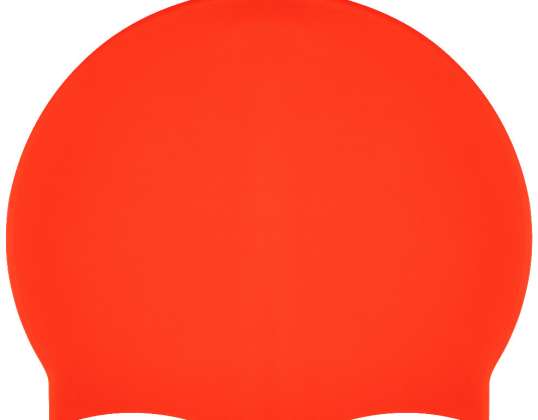 Plavecká čepice pro bazén Silikon Monocap červená AS8589