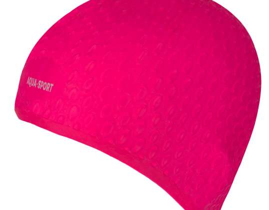 AQUA-SPORT SILICONE CAP PONYTAIL PINK FOR LONG HAIR AS1260