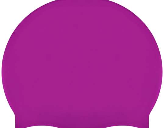 Monocap Purple Silicone Swimming Pool Swimming Cap AS8581