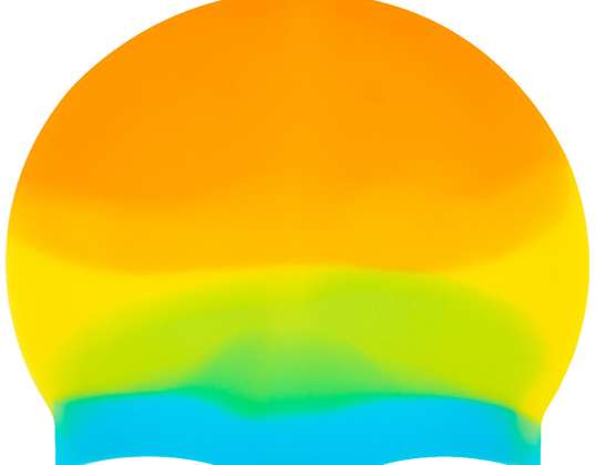 Шапка за басейн Monocap Multi оранжево-синьо