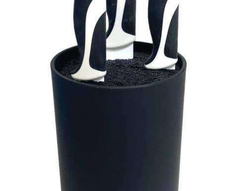 Mesblok borstelinzetstuk, merk KitchenCover, kleur zwart, voor wederverkopers, A-stock
