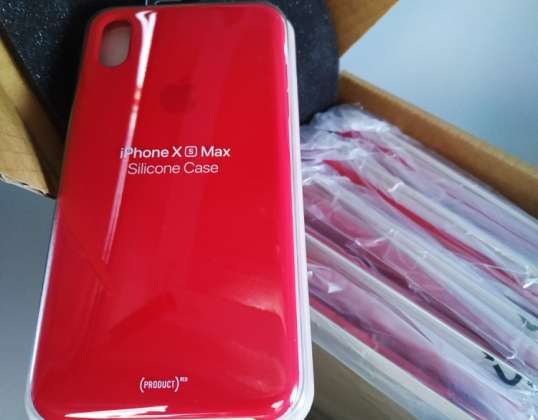 Appleovo originalno silikonsko pokrovište za iPhone XS Max crveno