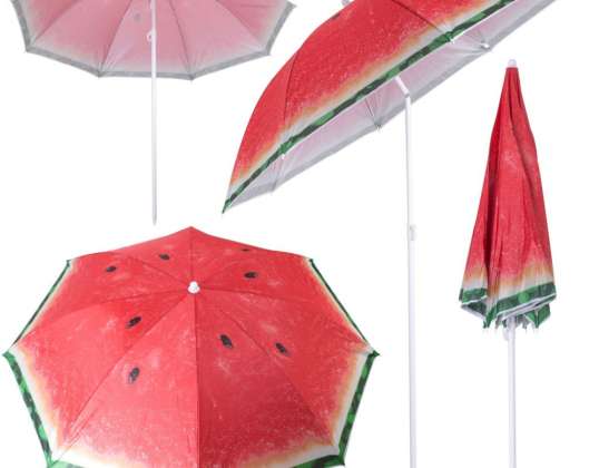 Adjustable Garden Beach Umbrella 150cm Broken Watermelon