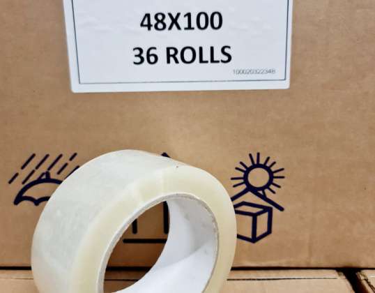 * EXCLUSIVE DESTOCKING * Set of 6 rolls Acrylic Transparent PVC tape- GREAT DEAL TO GRAB QUICKLY