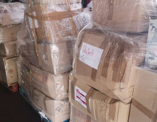 Overstock of department stores available for sale per pallet with a variety of products