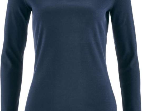 Postorderbedrijf dames shirt met lange mouwen blauw