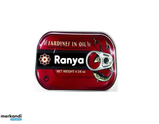 Blikje sardines in plantaardige olie - Volume: 125g, MOQ: 1 FCL 20" container