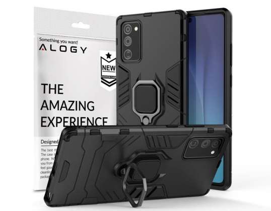 Alogy Stand Ring Armor case pour Samsung Galaxy Note 20 noir