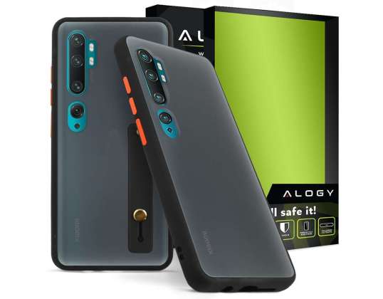 Alogy Housse pare-chocs avec sangle pour Xiaomi Mi Note 10/ 10 Pro Noir