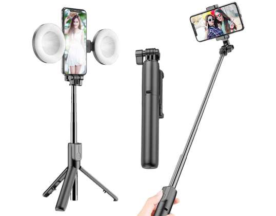 Selfie Stick Led fotolampe med stativ kosmetisk foto