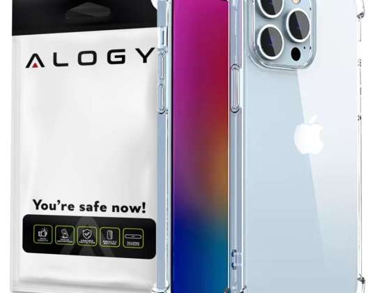 ShockProof Alogy pansret taske til Apple iPhone 14 Pro Max gennemsigtig