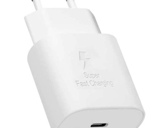 Carregador de parede 3.6A 25W Entrega de Potência Rápida PD USB-C Tipo-C Single