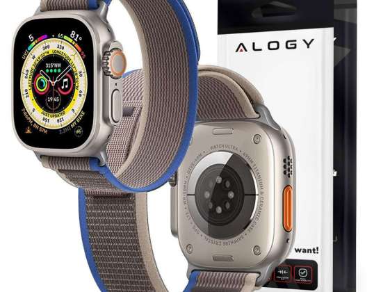 Alogy Sport nylonrem velcrorem til Apple Watch 1/2/3/4/5/6/7/