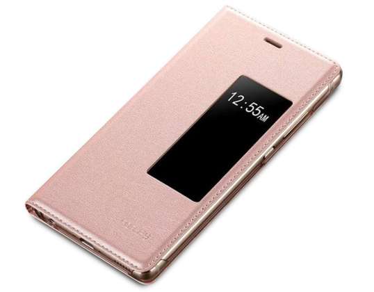 Flip S-View Cover für Huawei P9 Pink