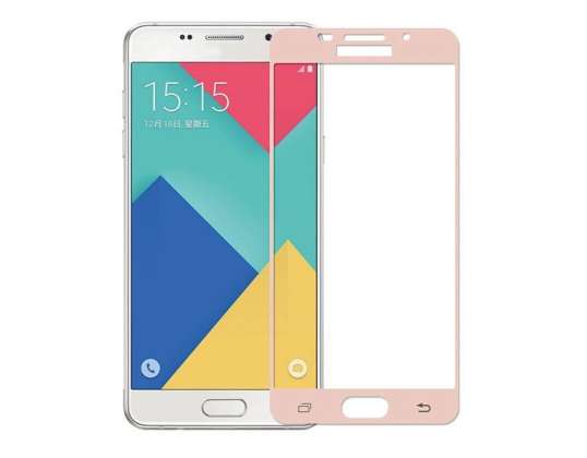 Vollbild aus gehärtetem Glas Samsung Galaxy A5 2016 Pink