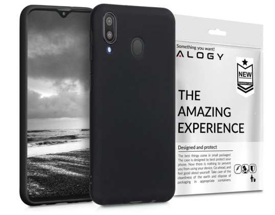 Siliconen hoesje Alogy slim case voor Samsung Galaxy M20 zwart