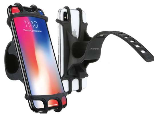 Floveme Silicone Bicycle Phone Holder Black
