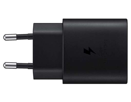 Wall charger Samsung EP-TA800EBE 25W for Galaxy A70 Black