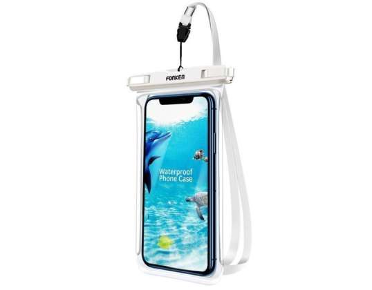 Waterproof case Fonken waterproof universal IPX8 up to 6.5" White