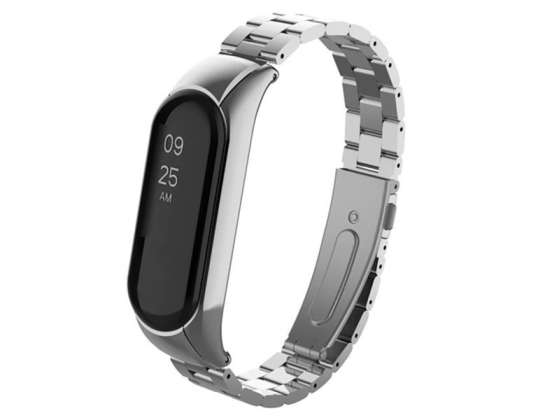 Alogy Stainless Steel Bracelet for Xiaomi Mi Band 5 Silver