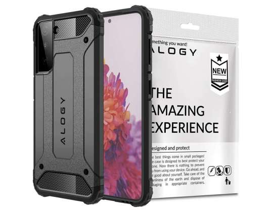 Alogy Hard Armor Case für Samsung Galaxy S21 grau