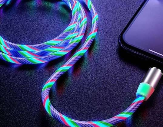 Magnetic LED Cable Alogy USB-C Type C 2m Multicycle