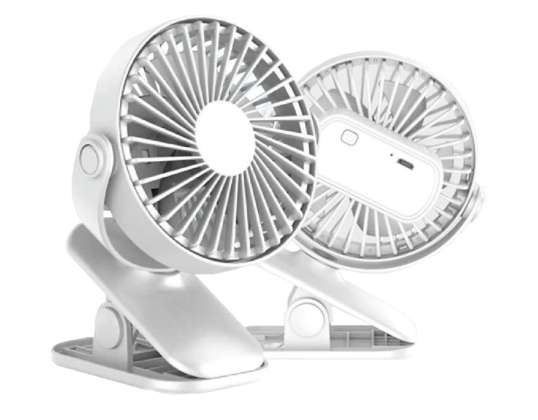 Ventilateur portable rétroéclairé Alogy Fan avec clip de bureau US
