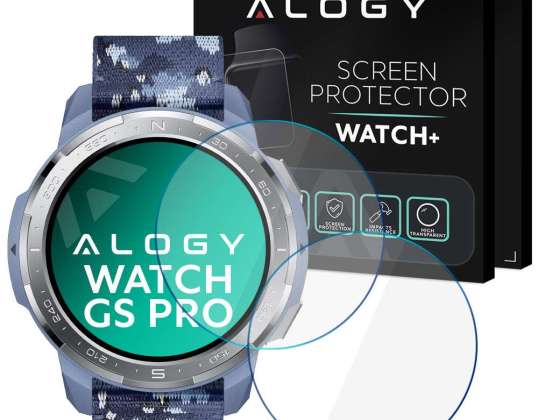 2x Alogy Tempered Glass για οθόνη 9H για Huawei / Honor Watch GS Pro