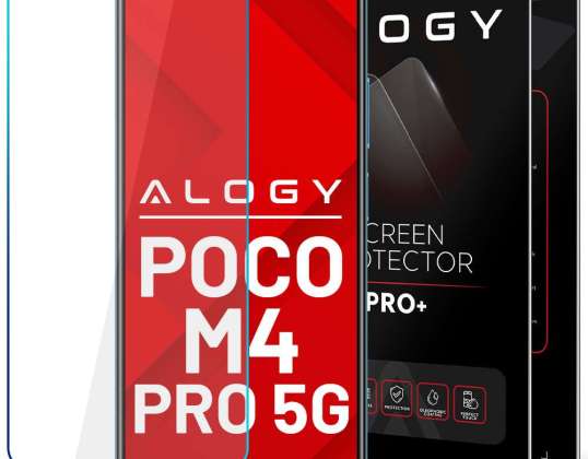 9H Gehärtetes Glas Alogy Displayschutz für Xiaomi Poco M4 Pro 5G