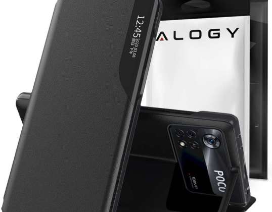 Alogy Smart View Обкладинка відкидний шкіряний гаманець для Xiaomi Poco X