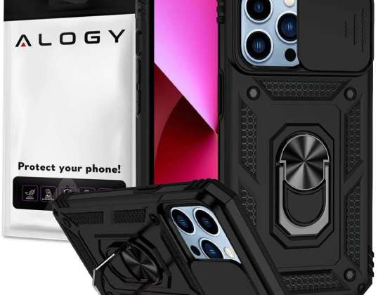 Armored Case for Apple iPhone 13 Pro Max with Alogy Camshi Camera Cover