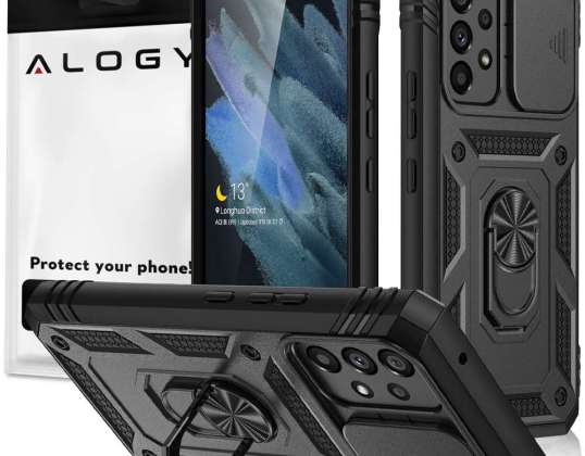 Брониран калъф за Samsung Galaxy A53 5G с капак на камерата Alogy Camshiel