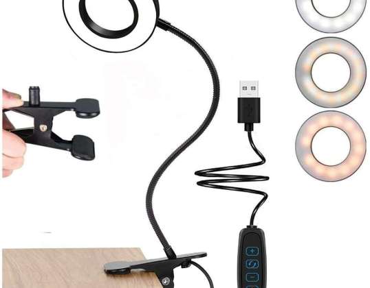 Lamp flexible ring lamp Alogy desk ring clip flexible