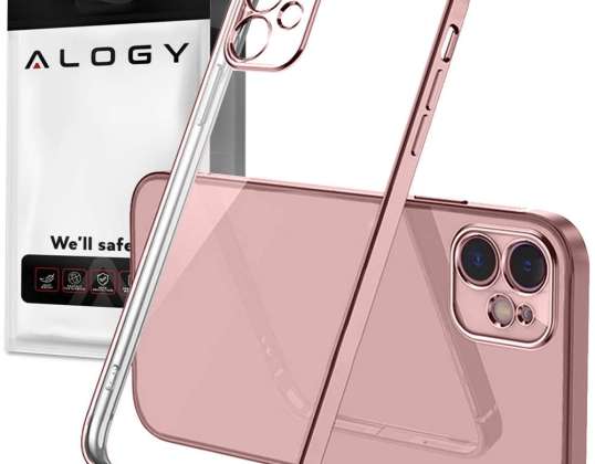 Alogy TPU Luxus Hülle mit Kameraabdeckung für Apple iPhone 12 rosa