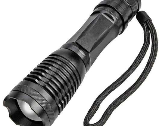 Tactical LED Flashlight CREE-XML-T6 ZOOM 800m Powerful Light + Charge