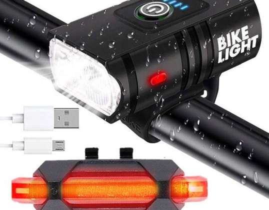 Kit de bicicleta Luz dianteira 800lm Luz de condução impermeável