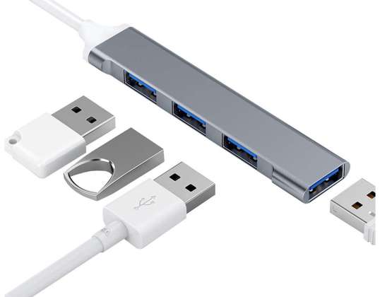 HUB Alogy USB na 4 USB 3.0 USB-A 5GB/s Port Splitter Adapter