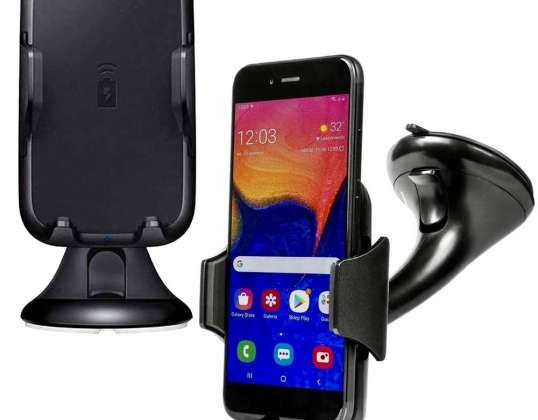 Alogy S-Style Car Phone Holder with Qi Induction Charger