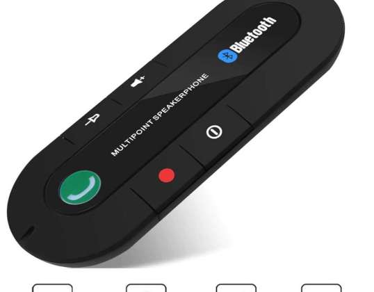 Безжичен високоговорител за кола Bluetooth за свободни ръце за от