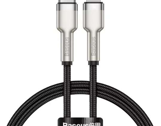 USB-C kabel voor Lightning Baseus Cafule, PD, 20W, 0.25m (zwart)