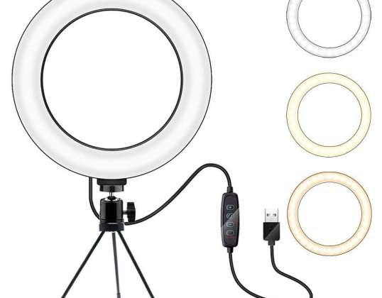 LED Ring Lamp 16cm mini Stand Treppiede Oswie