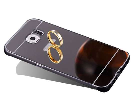 Stoßfänger Gehäuserückspiegel für Samsung Galaxy S7 Edge Schwarz
