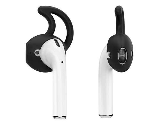 Silikonski earhooks za Apple AirPods crne slušalice