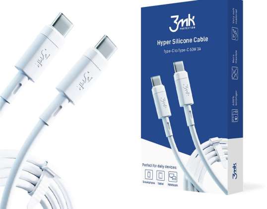 3mk Hyper Silicone Cable USB-C to USB-C Type C PD QC3.0 cable