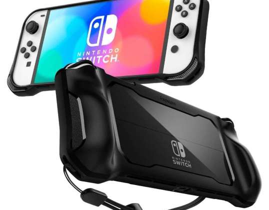 Spigen Rugged Armor Case voor Nintendo Switch Oled Mat Zwart