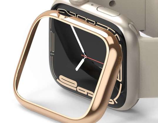 Ringke Bezel Styling voor Apple Watch 7 (41mm) Glanzend Rosé Goud