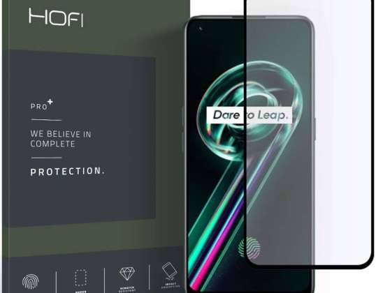 Gehärtetes Glas Hofi Glas Pro+ für Realme 9 Pro+ Plus Schwarz