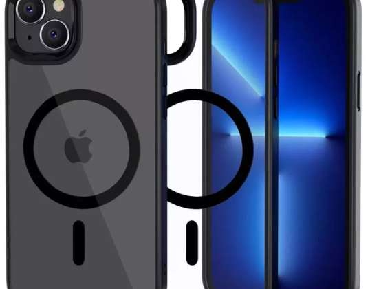Magmat MagSafe Hülle für Apple iPhone 14 Schwarz/Transparent
